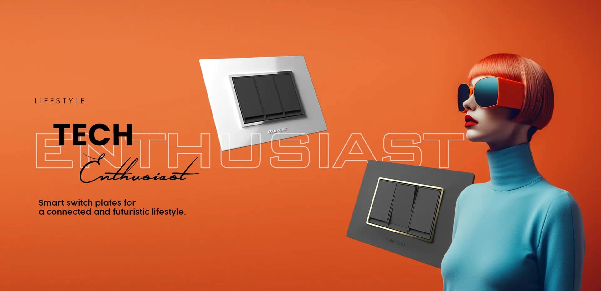 Gold Coast smart modular switches and plates